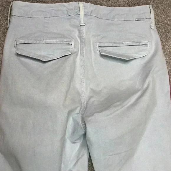 Mother Chino Pants Sz 26 The Shaker Prep Fray Blue Red Stripe - Picture 13 of 16